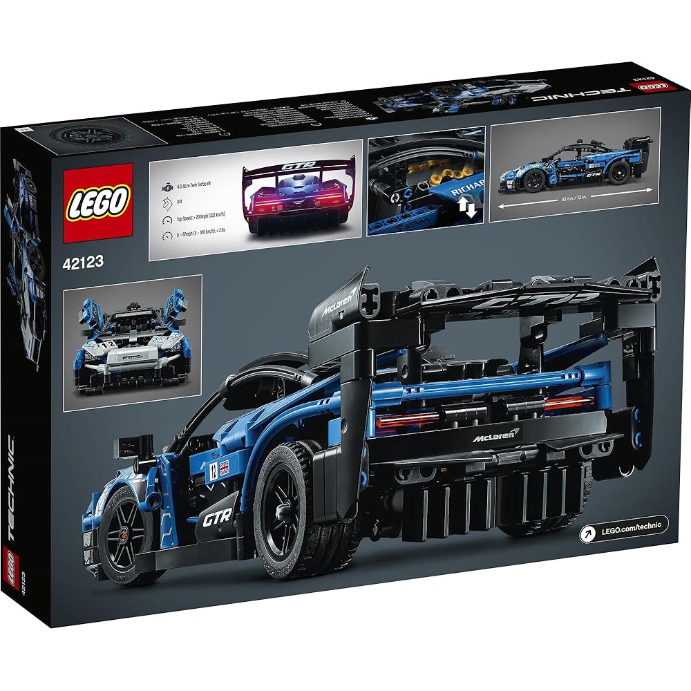 LEGO Technic McLaren Senna GTR Toy Building Set 42123 STEM Educational Car for Boys 10 Years and Up