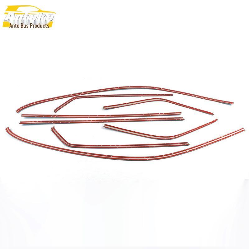 Landwind X8 Window Trim: Stainless Steel Anti-Scratch Bright Strips for Body & Glass