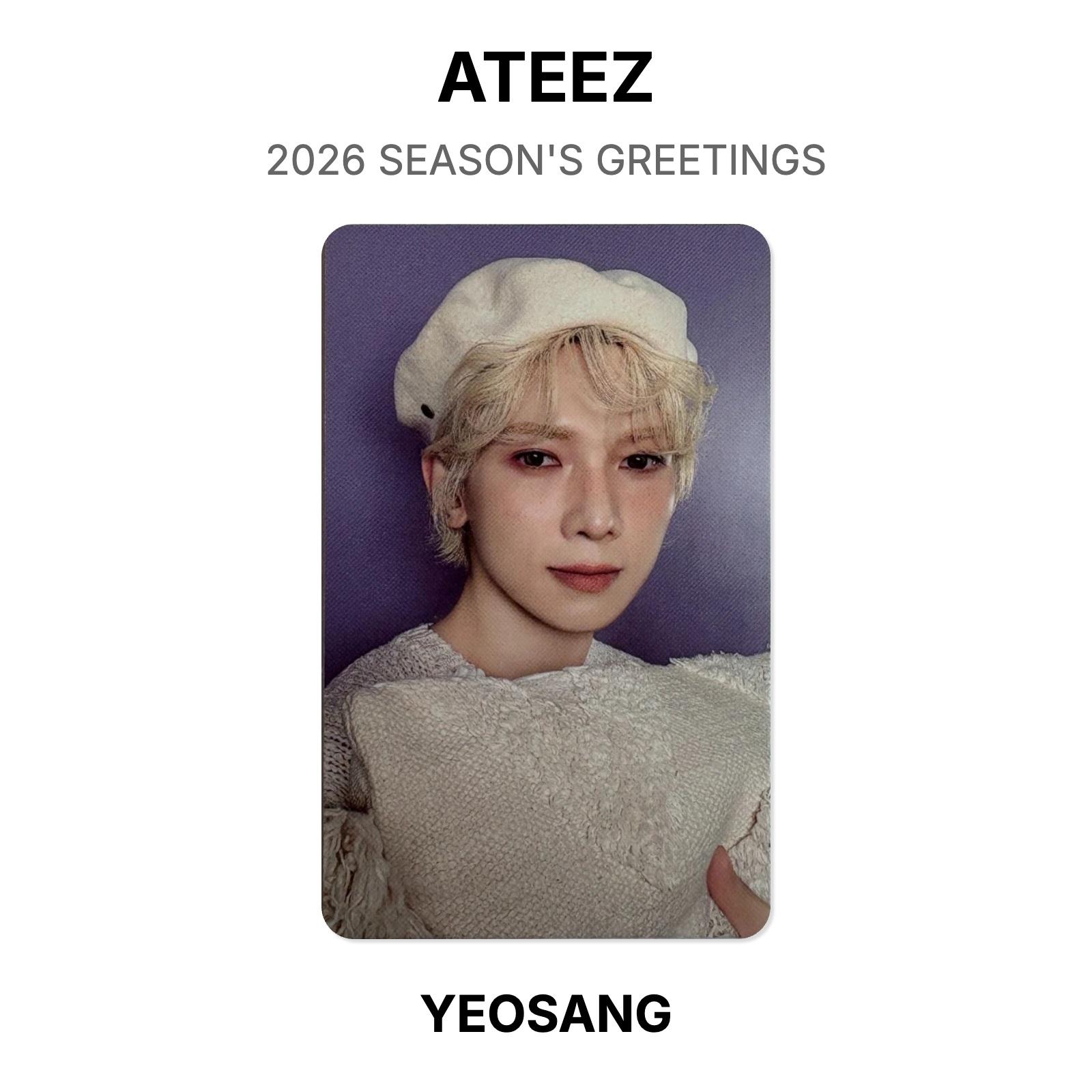 ATEEZ 2026 SEASON S GREETINGS Официальная фотокарточка YEOSANG
