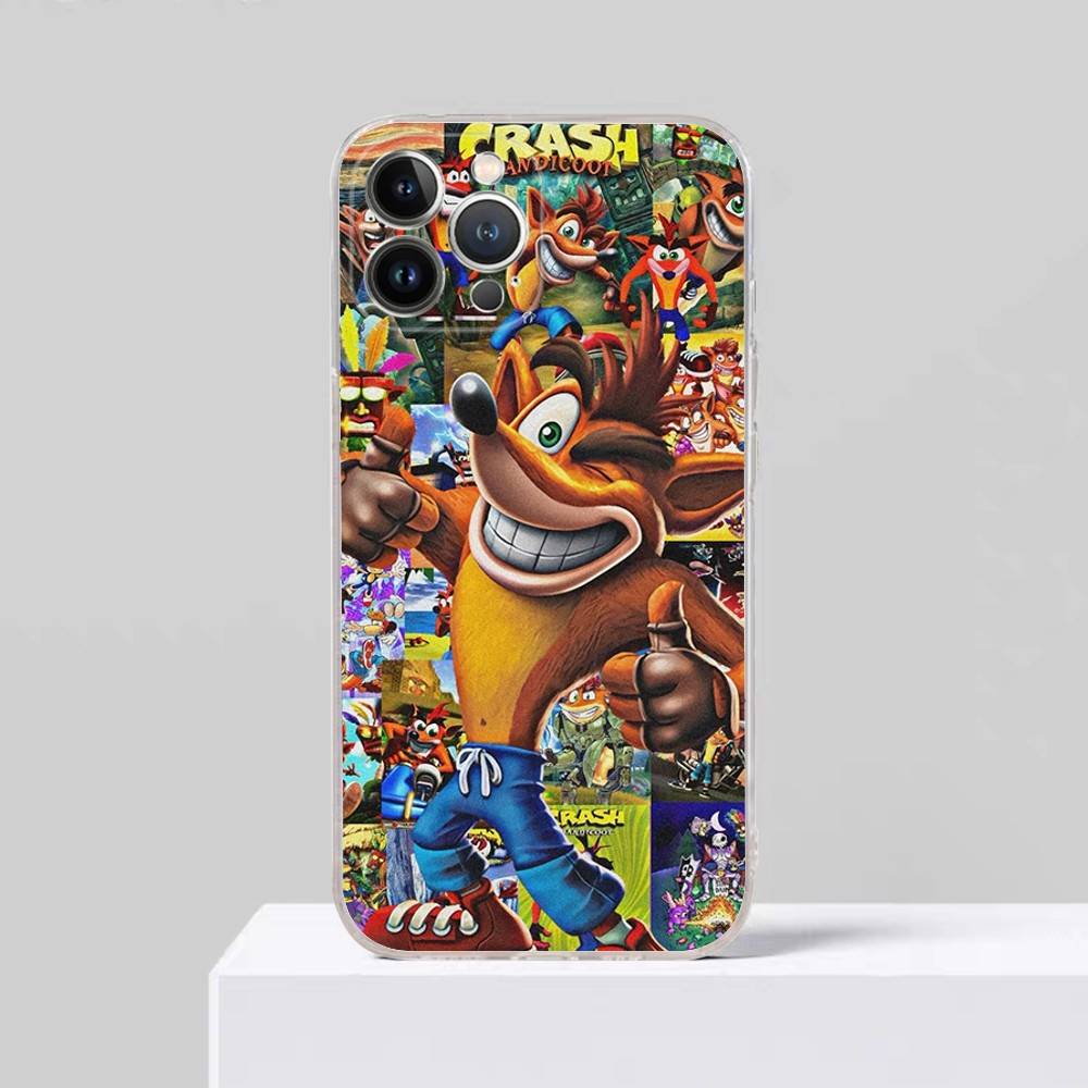 

Crash B-BandicootS Game Phone Case for iPhone 17 16 15 Plus 14 13 Mini 12 11 Pro Max Soft Shell Cover iPhone 15pro max