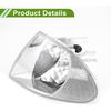 Nº 63136902765 Tampa da Lanterna de Seta Lateral para BMW Série 3 1999-2001 Lente de Plástico Transparente à Prova d'Água para Lanterna de Seta Lateral Esquerda 1 Peça