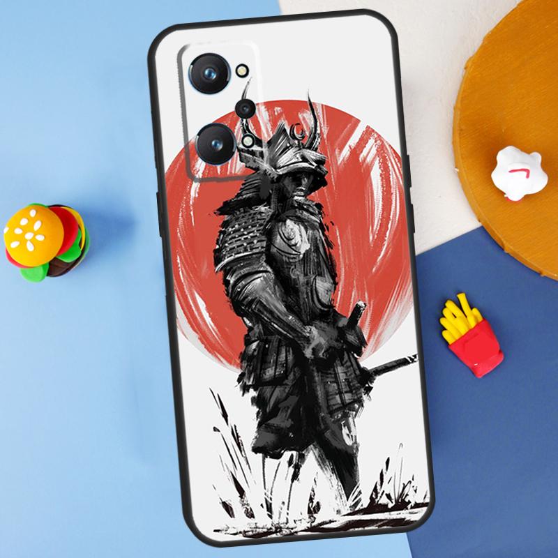 Samurai Warrior For Realme C55 C67 C61 C75 C53 C51 C21Y C25S GT 6 6T 5 GT7 Pro 10 11 12 13 14 Pro Plus Case