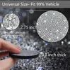 Car Water Coaster Round Interior Bling Decor Diamond Silicone Non-slip Pad Cup Insulation Pad Rhinestone Hot Drill Auto Supplies