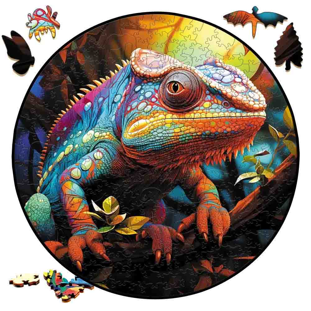 Unique Jigsaw Animal Wooden Puzzles For Adults Kids Mysterious Lion 3d Puzzle Gift Interactive Games Toy Educational Fabulous
