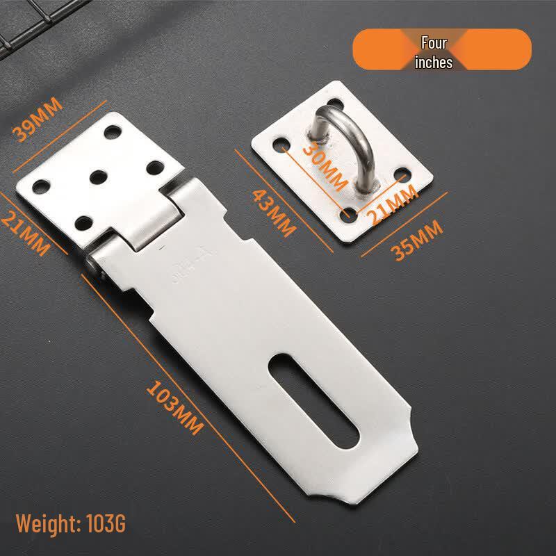 Stainless Steel Padlockable Hasp Latch