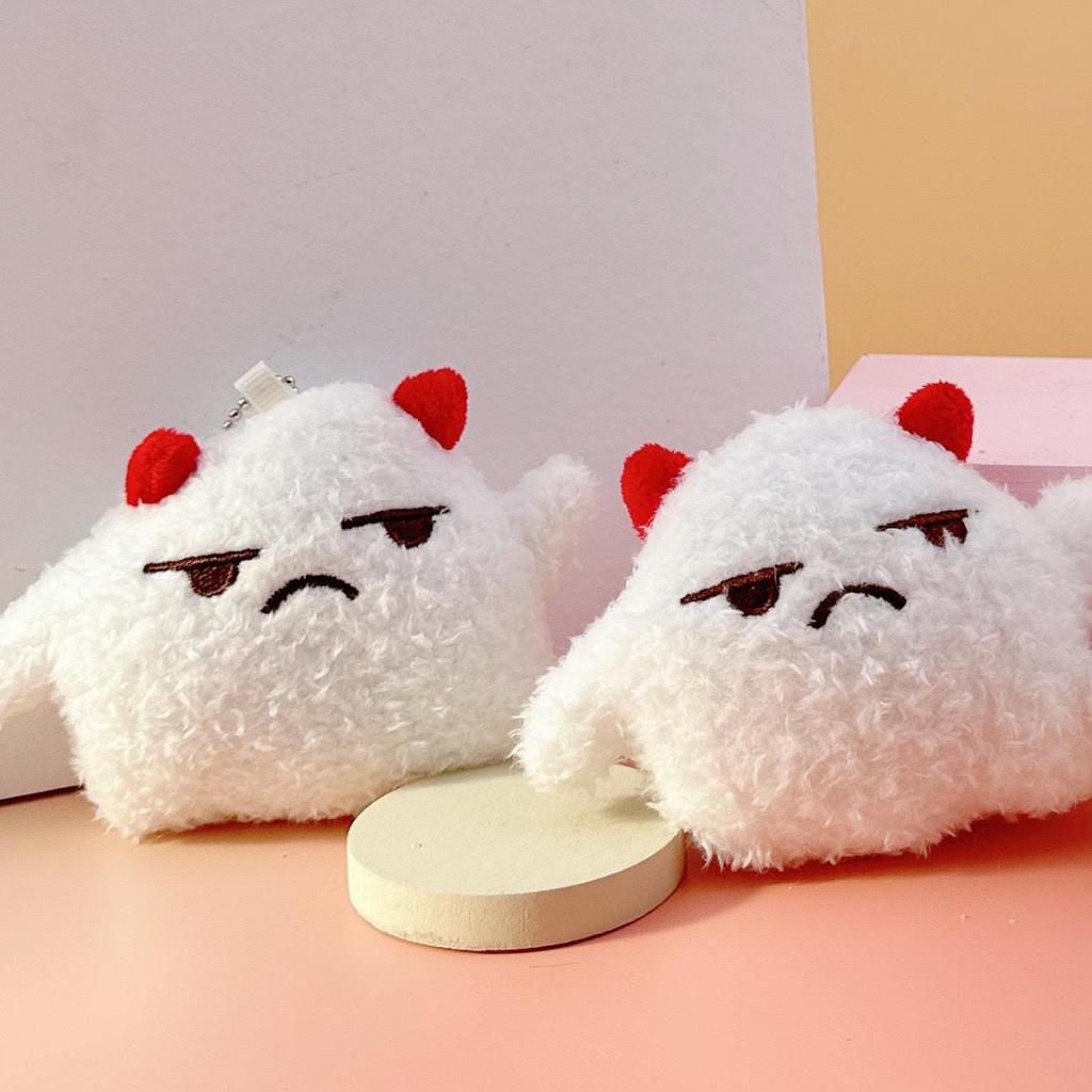 Yeti Pendant Plush Backpack Keychain - Little Monster Doll Style for Women