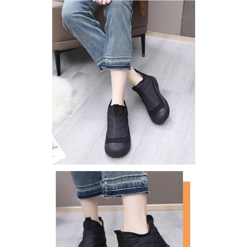 Snow Boots Women's New Fleece Thickened Non-slip Warm Boots for Winter 2025 Mom Shoes for Middle-aged and Elderly Cotton Shoes