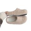 Baotou hairy half slippers women's wear autumn and winter 2025 new one-pedal lamb wool cotton slippers flat bottom