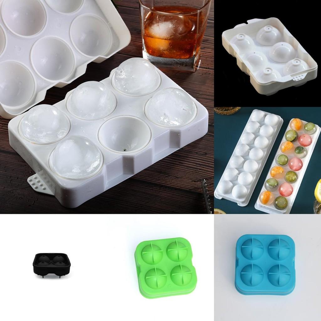 Premium Whiskey Box Ice Ball Cube Maker Tray With Stylish Round Sphere Mould