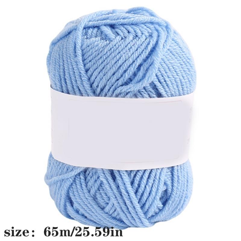 Multicolor Acrylic Crochet Thread 4 Strands Craft Yarn For Handmade Clothing And Home Decoration