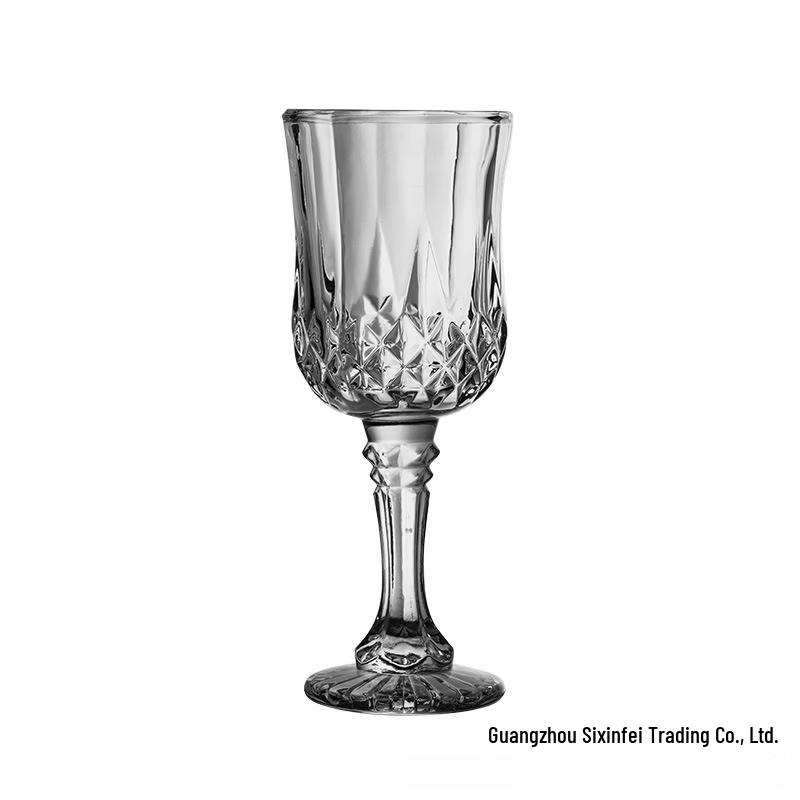 MDNG Retro Embossed Diamond Whiskey Glass