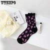 6pcs Crystal Long Socks Women Spring Summer Love Transparent Glass Silk Japanese Cute Thin Mid-Calf Stockings