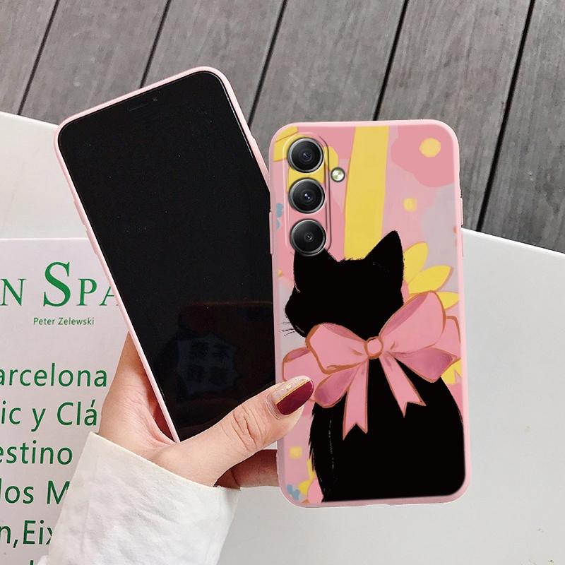 

Чохол з мультфільмом тварин для iPhone Samsung A55 S24 M35 Xiaomi Redmi Note 13 Pro 14C Huawei Honor Realme протиударний бампер проти подряпин матовий чохол Realme 12 Pro+ 5G рожевий