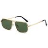 Timeless High End Designer Style Retro Trendy Oversized Alloy Metal Square Shaped Female For Both Male Sun Glasses