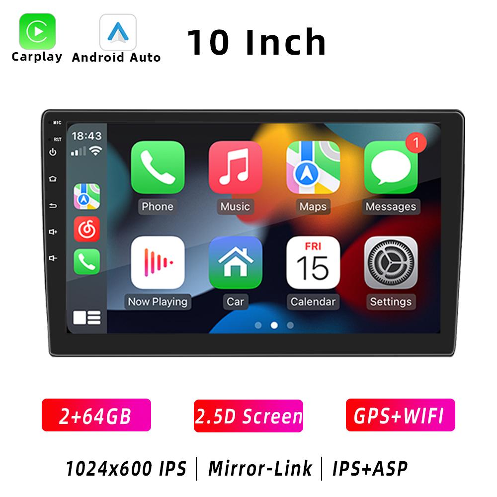HIPPBQCC Radio Auto 2 Din Carplay Android Auto Android 11 4 Nuclee 4G GPS Audio Auto 7"/9"/10" WIFI BT Player Multimedia Auto