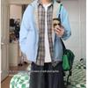 Herren Retro Gitter-Patchwork Jacke - Frühling/Herbst, Amerikanischer Reverskragen, Ohne Kapuze, Partnerlook