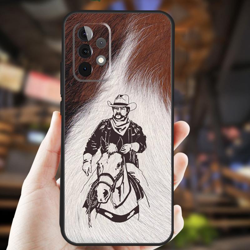 Western Cowgirl Cowboy Case For Samsung Galaxy A05 A06 A22 A53 A33 A26 A16 A56 A36 A32 A52 A54 A34 A14 A55 A15 A35