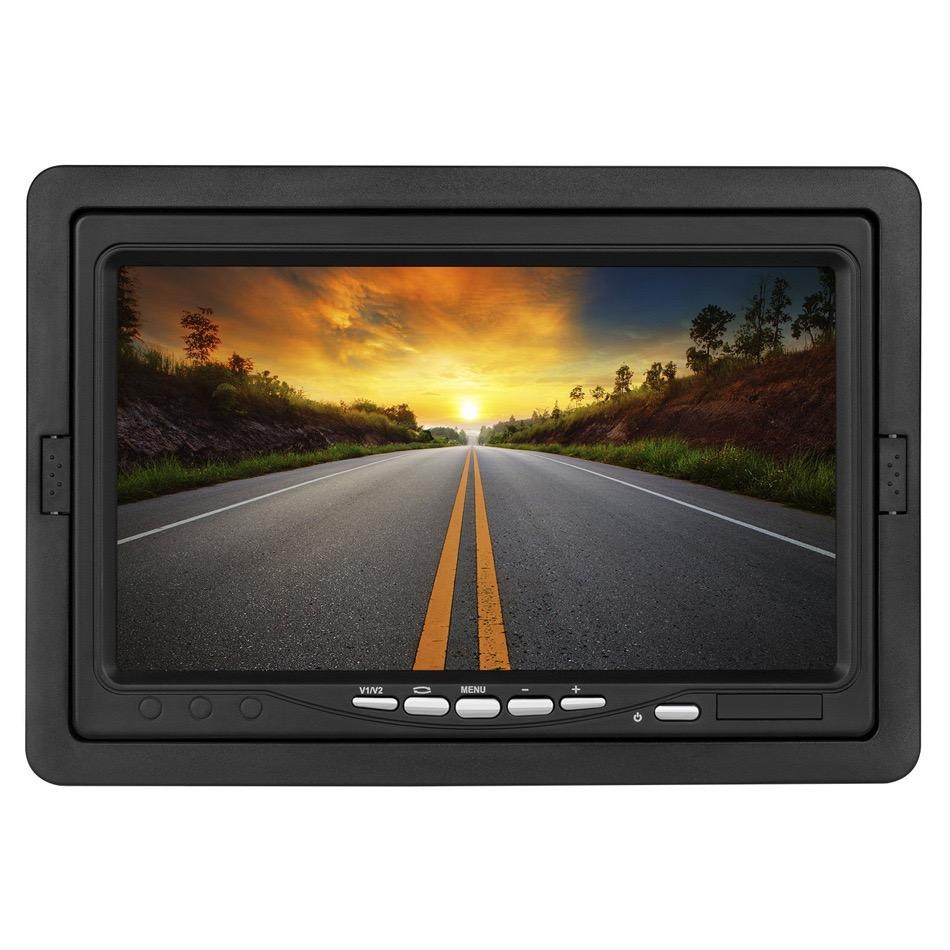 High-definition 7-inch Desktop Car Monitor 12V Truck, School Bus and Bus Reversing Image 24V Car Universal