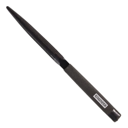 

ENGINEER Jet Black File, Medium Grit, Half Round, Special Black Oxide Finish, TF-12