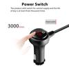 TR30 Car Cigarette Lighter Splitter: 3-Socket, 4-USB Ports, Independent Switches, QC3.0 Fast Charge, 120W, Voltage Display