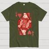 Queen of Hearts Valentine Shirt Matching Couple Gift Unisex 100% Cotton Summer Casual Cool Loose T-Shirt