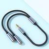 Earphone Splitters Cord Aux Y Splitters for Tablets Gold-Plate Connectors for Accurate Data Transmission Headphone Cord