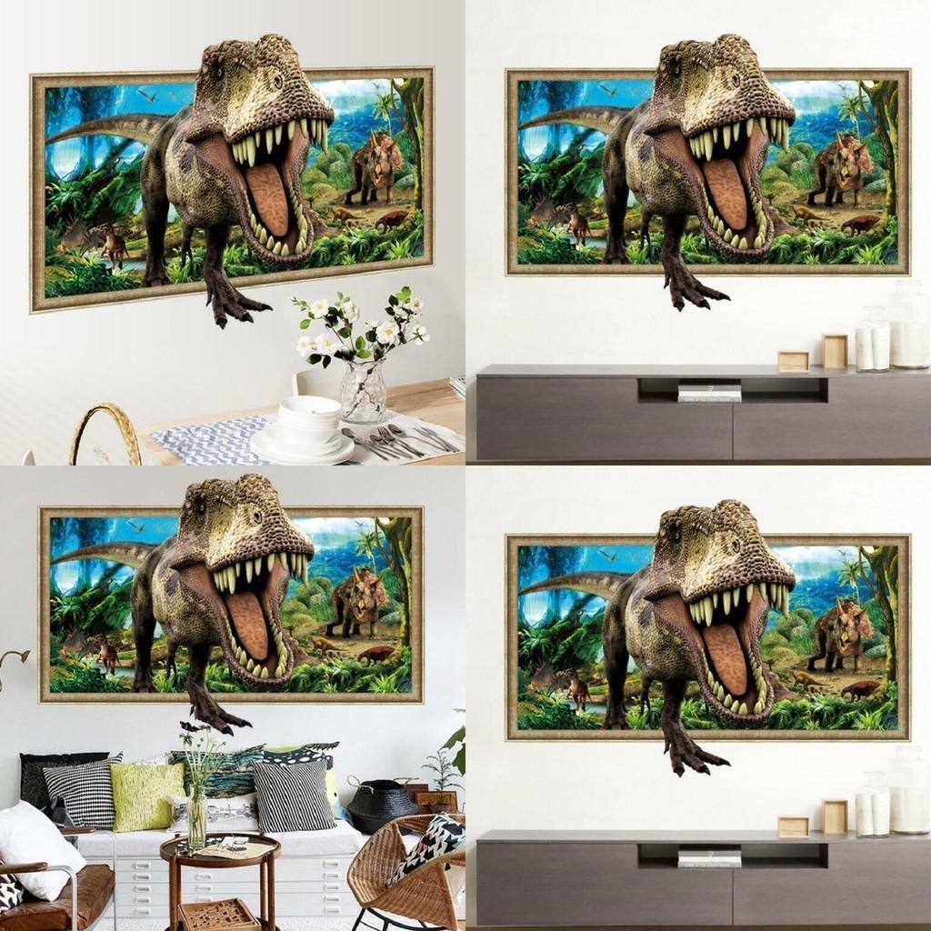 Sticker 60x90cm Wall Dinosaur Jurassic Decal Kids Nursery Baby Decoration Room