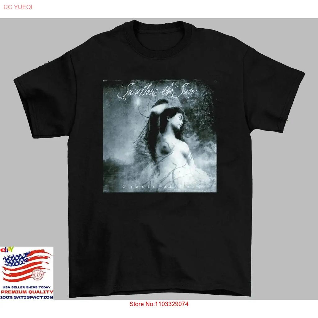 SWALLOW THE SUN Band Ghosts of Loss Black Cotton T Shirt Full Size S 5XL AD564 vintage Washed Versatile designer clothes Casual