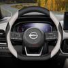 Leather Car Steering Wheel Cover for Nissan Patrol Y63 Xtrail Kicks Qashqai Versa Sentra Altima Armada 2011 - 2025 Accessories