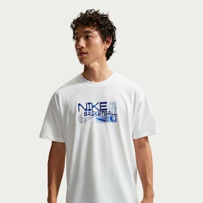 Nike T Shirts Men s White Crew Neck Moderate M