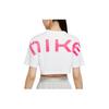 Nike Crop Tops Women's White Crew Neck Moderate DX6292-100