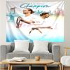 Zverev Print Tapestry, Backdrop, Easy Setup, Ideal for Bedroom, Office & Living Room, with Aesthetic Wall Hanging Decor.