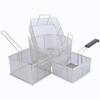 Stainless Steel Frying Basket Net French Fries Basket  Frame Square Oil  Control Filter Frying Basket Dense