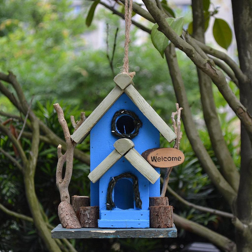 Xianci Outdoor Vogelhaus aus Massivholz: Garten-, Hof- oder Balkondekoration Ornament.