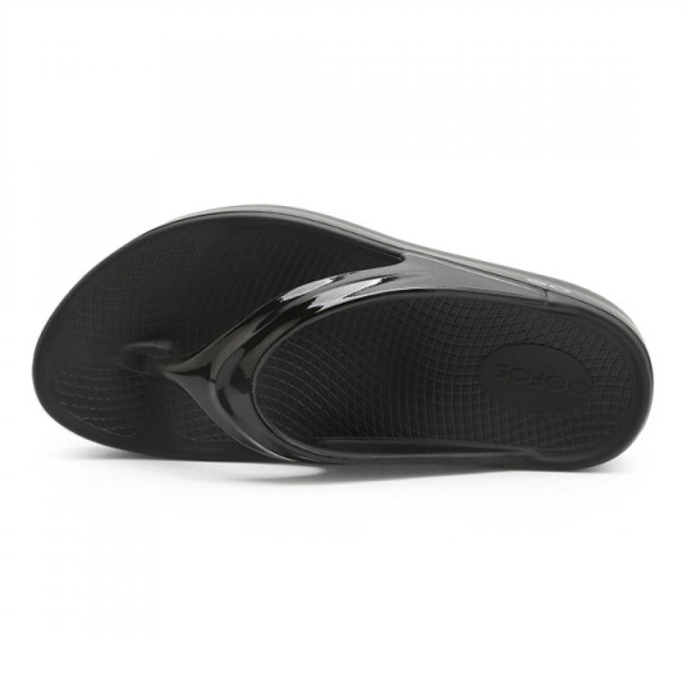 Oofos Sports Oofos Ulala Omega Platform Slipper Flip Flop Black oOmega Black