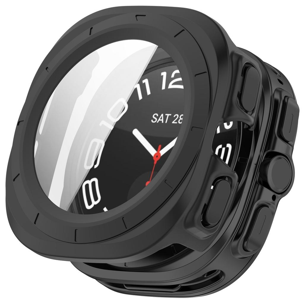 Watch Case+Glass For Samsung Galaxy Watch Ultra 47mm Protective Screen Tempered Glass Film For Galaxy Watch 7 Ultra Bumper Cover