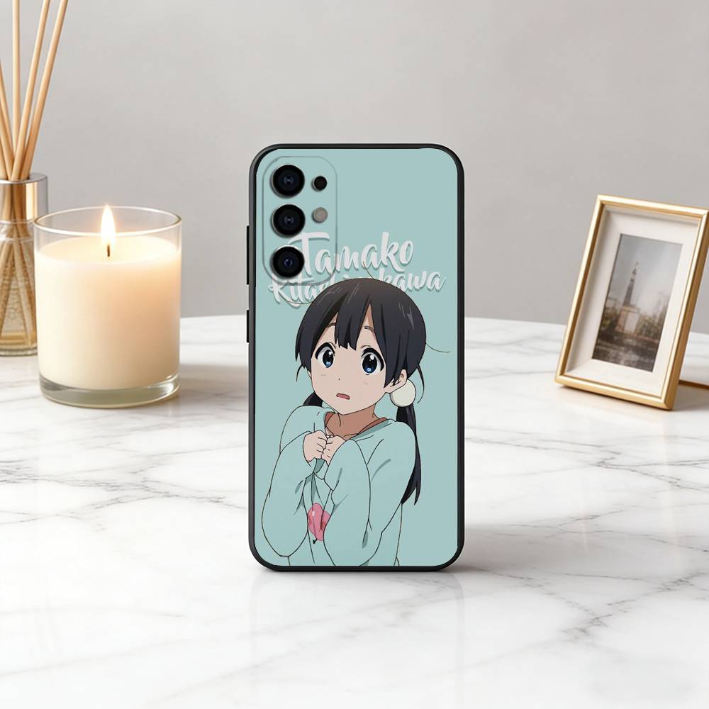 T-Tamako Market K-Kitashirakawa Phone Case For Samsung S25,S24,S21,S22,S23,S30,Ultra,S20,Plus,Fe,Lite,Note,10,Black Cover