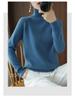 Women's Loose Plus Size High Neck Knit Sweater - Long Sleeve Korean Style for Autumn and Winter