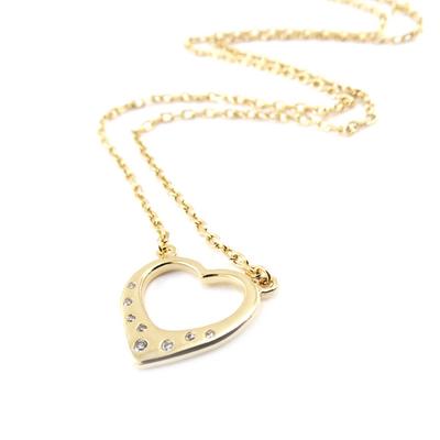 [J0867] - Vergoldete Halskette „Love“