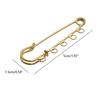10 pcs., accessories for brooch-pin with 5 circles, silver