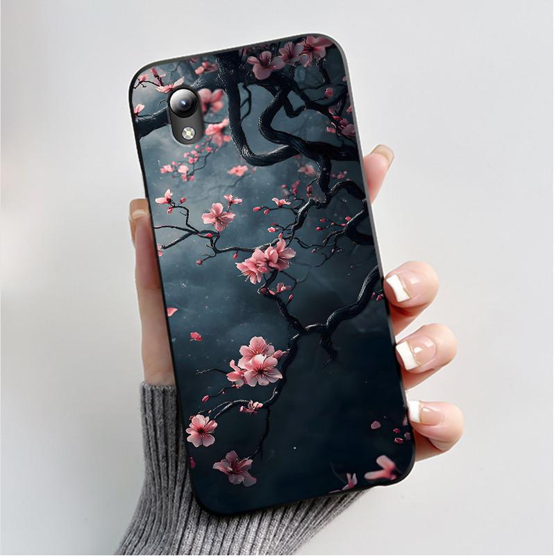 

For ZTE Blade A31 Lite Case Fashion Flower Butterfly Soft Black Silicone Phone Back Cover For ZTE Blade A3 2019 / L8 Funda Coque ZTE Blade L8