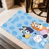 Bluey Friends Adventure Area Rug Perfect for Dormitory Foyer Study room Game Room Anti-slip Rug Anime Office Decor Perfect Birthday/Christmas Gift Ide