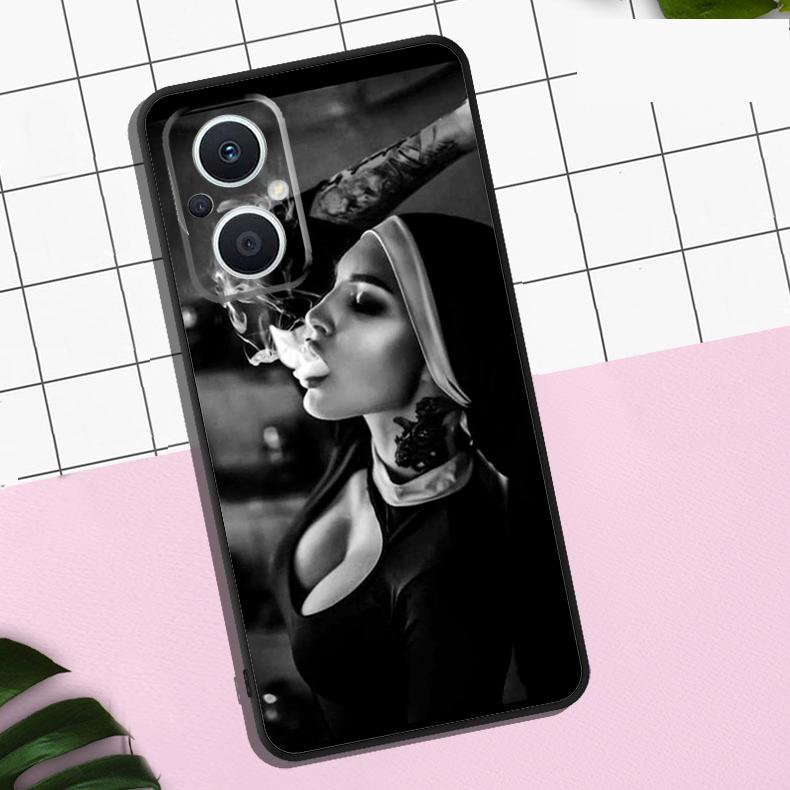 Nun Girl Sexy Style Case For OPPO Reno 13 12 11 F 8T 7 8 10 Pro OPPO Find X8 Pro X6 Pro X3 X5 Lite Cover Coque