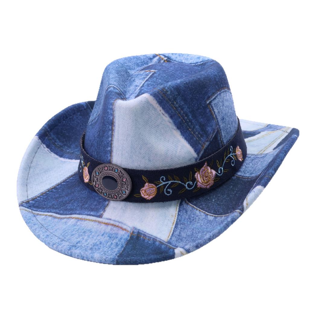 Men's and Women's Fashion Design Sense, Color Matching, Old Jazz Hat Explosion, Classic Retro Western Cowboy Hat