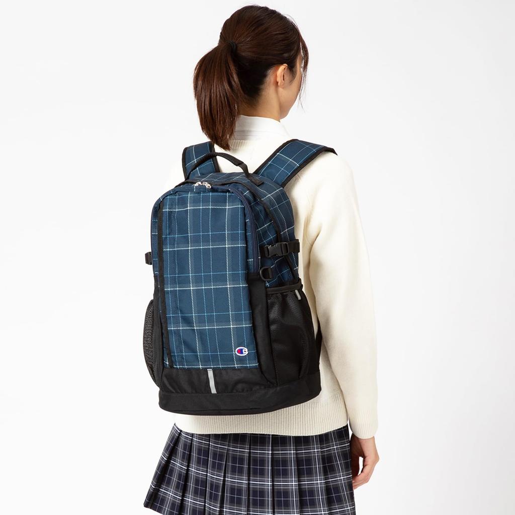 Checkmate inch PC School School H47 x W32 x D18cm [Champion] Backpack, 15.6 Storage, 28L, Backpack, Bag, No. 68271, Women's, Black,