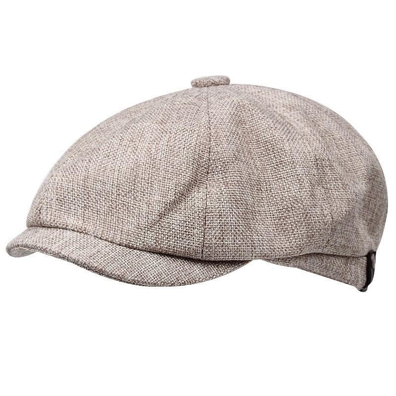 Unisex Retro Newsboy Cap: Large Size British Octagonal Beret for Autumn/Winter