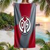 Mainz FC Druck Schnelltrocknendes Strandtuch Mikrofaser Saugfähig Tragbares Reise-Badetuch