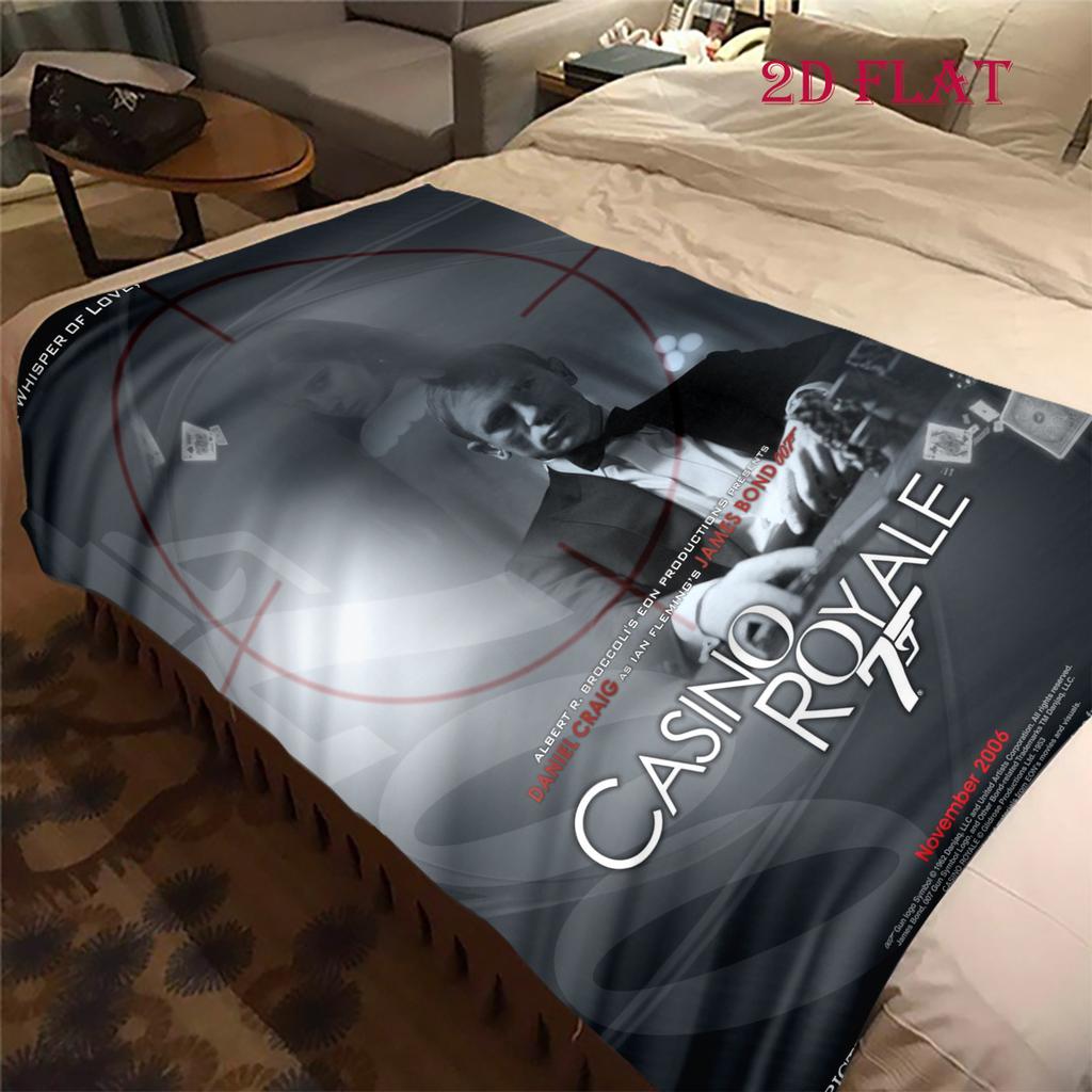 Casino Royale: Elegance Mystery Blanket Camping Trip Blanket Machine Washable Nap Blanket Bedroom