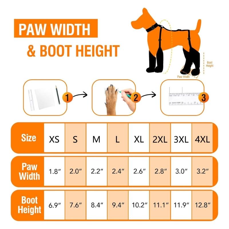 Insulated Winter Dog Boot With Reflective Straps Antislip Rubber Soles For Cold Weather Protecting