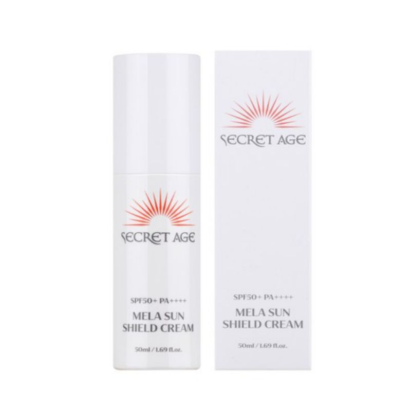 Secret Age Mela Sun Shield Cream 50ml / High-Protection UV Defense & Brightening Anti-Aging Cream